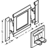 Рамка модульная HAGER для информационных розеток BR G32249010